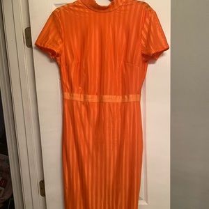 Orange Midi dress